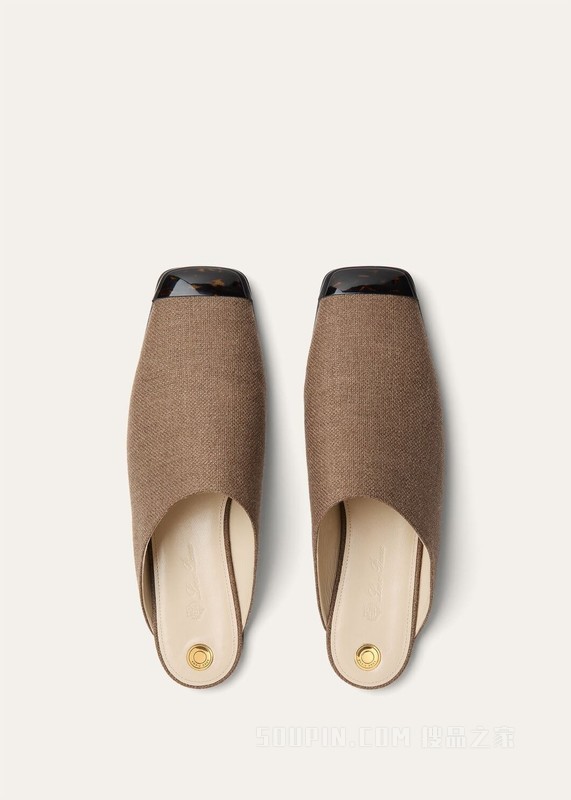 Alba女士平底穆勒鞋 羊绒, 桑蚕丝