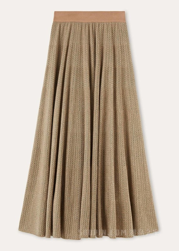 Magnolia女士半身裙 羊绒, 桑蚕丝, 棉