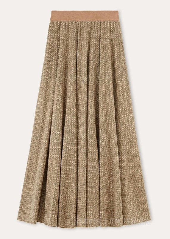 Magnolia女士半身裙 羊绒, 桑蚕丝, 棉