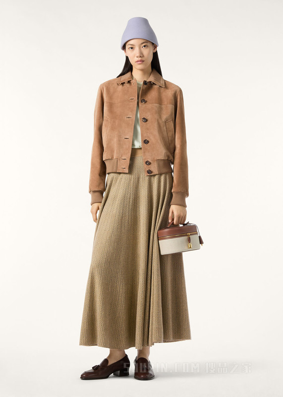 Maremma女士飞行员夹克 小牛皮