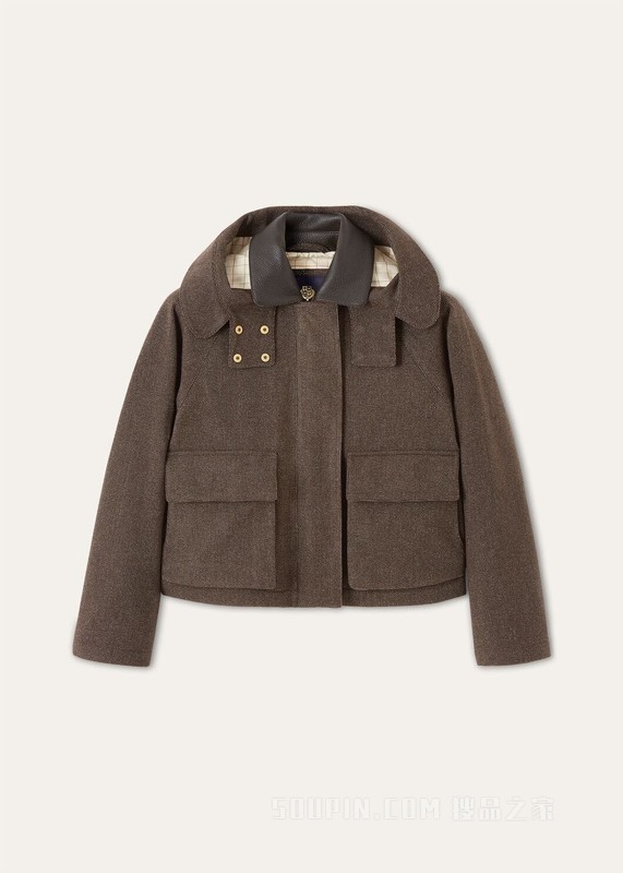 Horsey女士短款夹克 Wish®羊毛, 羊绒