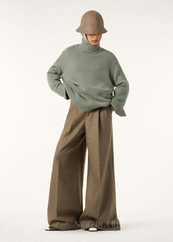 Parksville女士高领毛衣 小羊绒