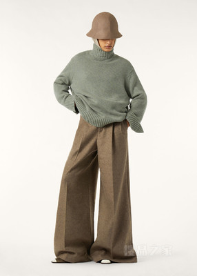 Parksville女士高领毛衣 小羊绒