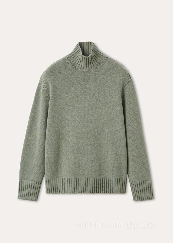 Parksville女士高领毛衣 小羊绒