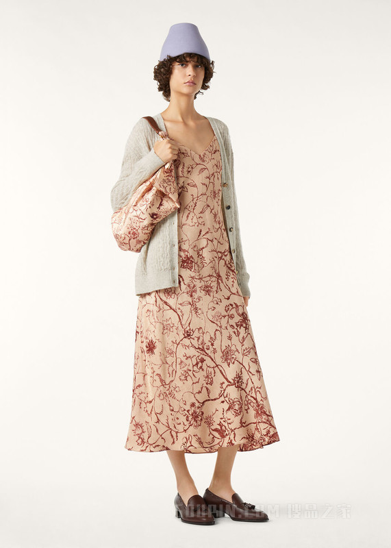 Walnut女士开衫 Pecora Nera®, 羊绒, 桑蚕丝