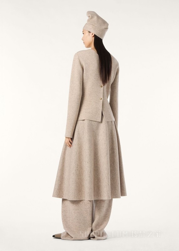 Willow女士圆领上衣 羊绒, Wish®羊毛, 亚麻