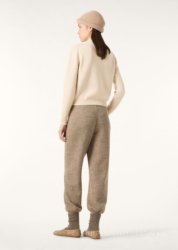 Cellina女士长裤 初剪羊毛, 桑蚕丝, 亚麻