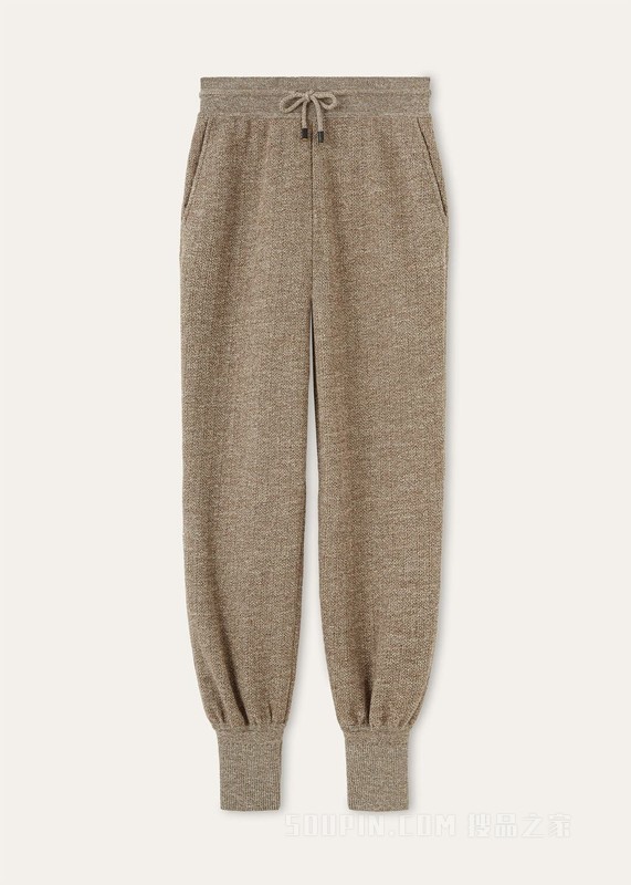 Cellina女士长裤 初剪羊毛, 桑蚕丝, 亚麻