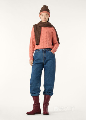 Cedar女士圆领上衣 羊绒