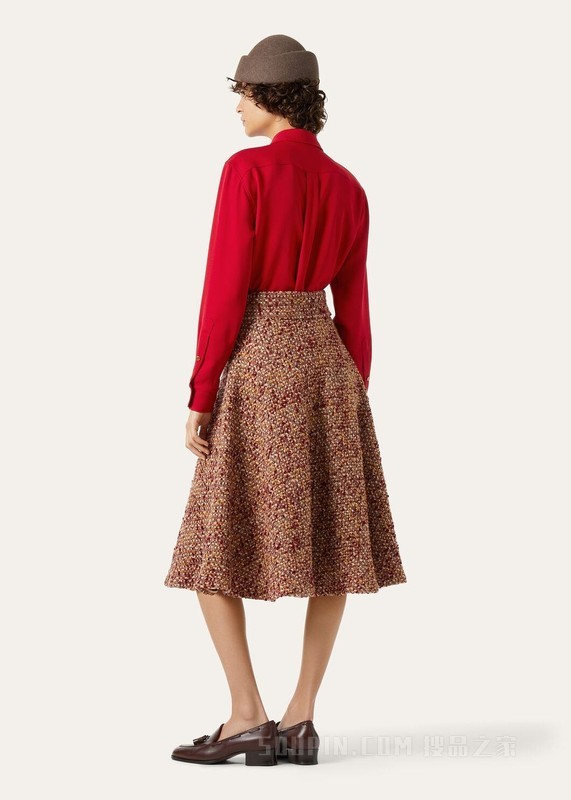 Amely女士半身裙 初剪羊毛