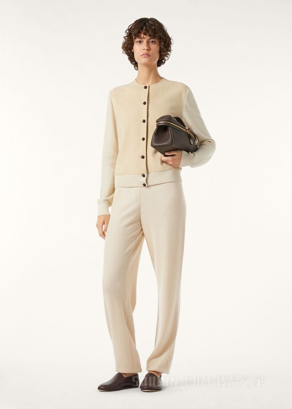 Acacia女士开衫 羊绒, 桑蚕丝