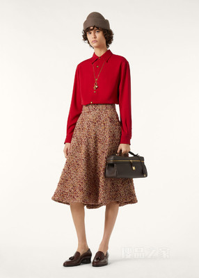 Thea女士衬衫 桑蚕丝, 绵羊毛