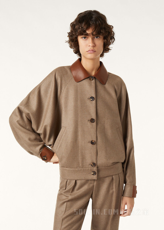 Kiefer女士飞行员夹克 羊绒, 桑蚕丝