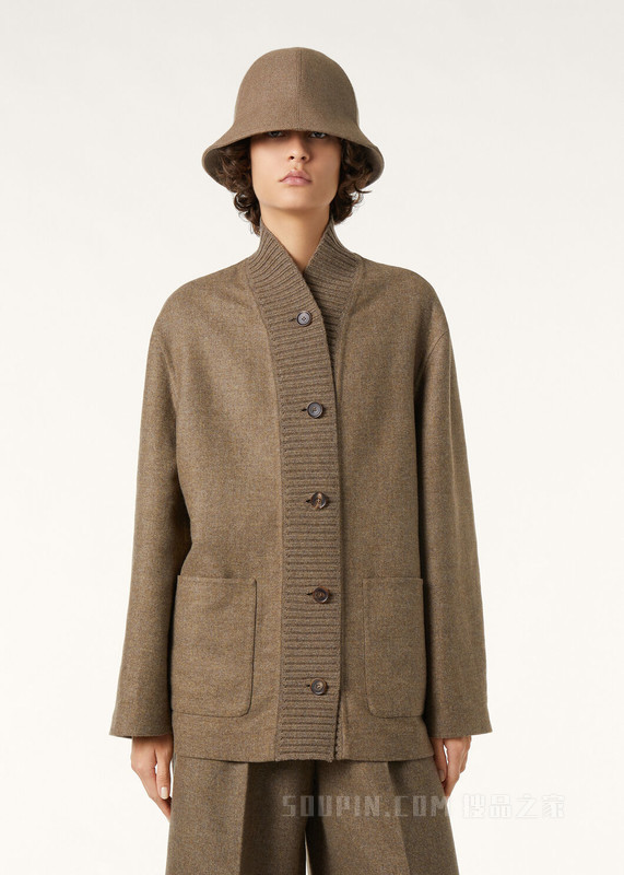 Corey女士卡班夹克 羊绒, 桑蚕丝