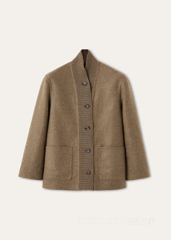 Corey女士卡班夹克 羊绒, 桑蚕丝