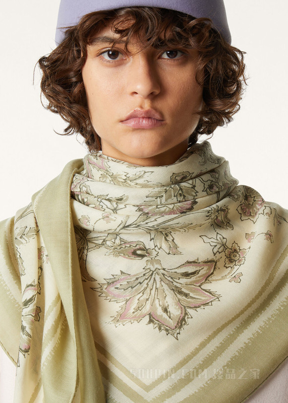 Ophea女士披肩 羊绒, 桑蚕丝