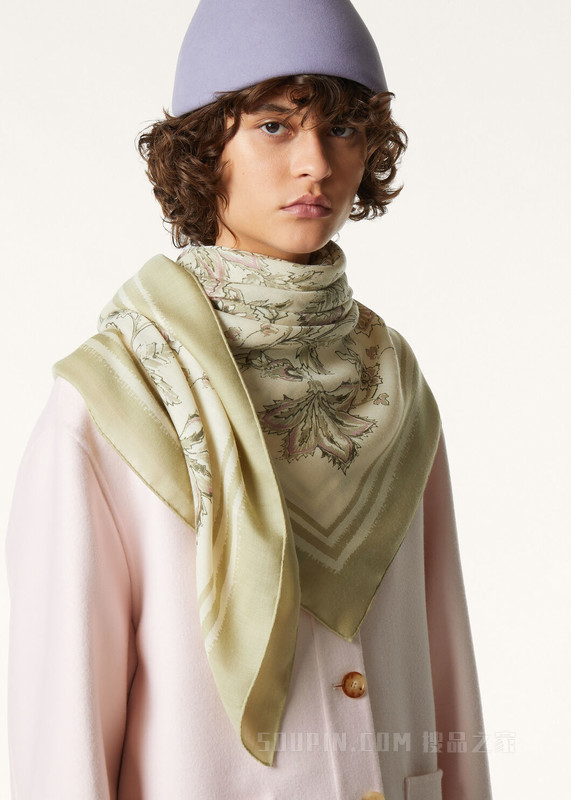 Ophea女士披肩 羊绒, 桑蚕丝