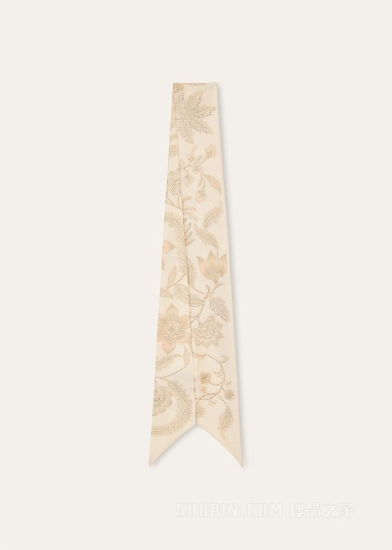 Daffodil Garden女士条形丝巾 桑蚕丝