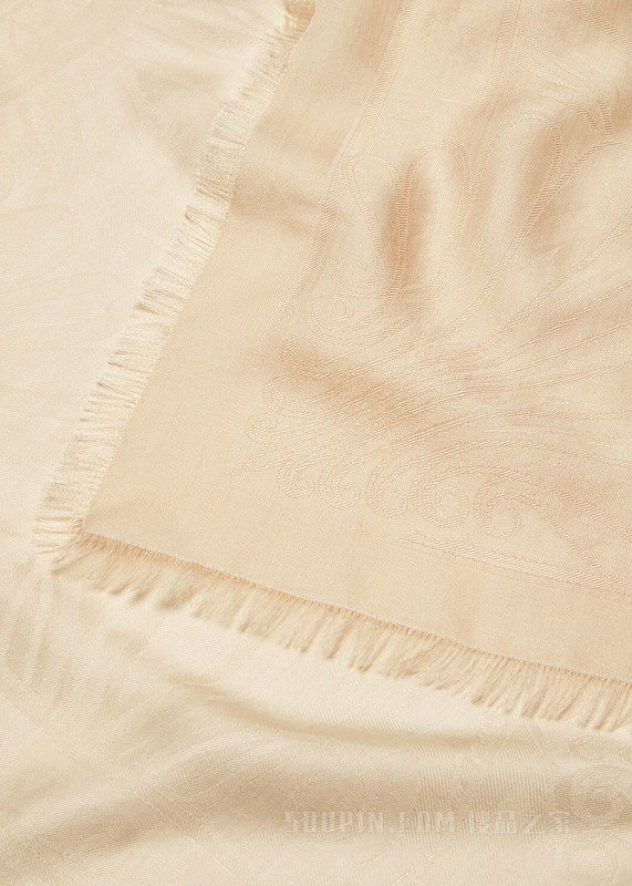 Chandani Horse女士方巾 羊绒, 桑蚕丝