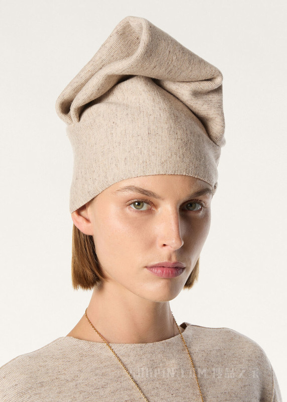 Willow女士帽子 初剪羊毛, 亚麻, 羊绒