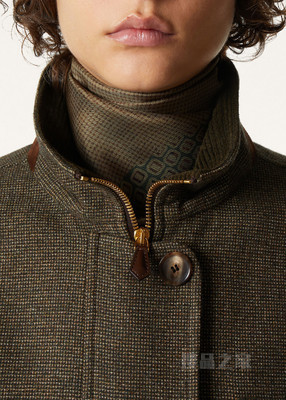 Golden Mosaic女士花结领饰 桑蚕丝