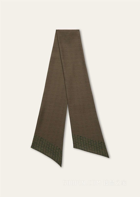 Golden Mosaic女士花结领饰 桑蚕丝