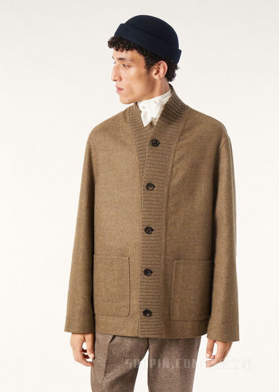 Hayle男士外套 羊绒, 桑蚕丝