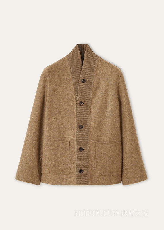 Hayle男士外套 羊绒, 桑蚕丝