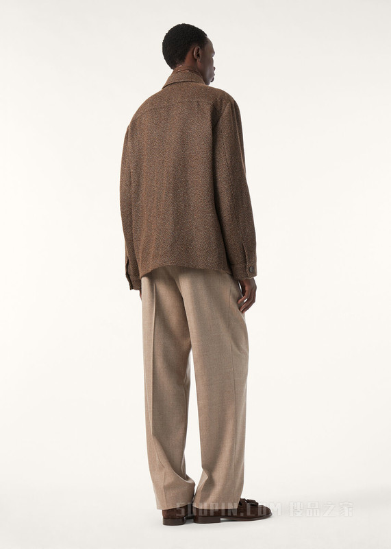 Andover男士夹克 亚麻, 羊绒, 初剪羊毛, 桑蚕丝