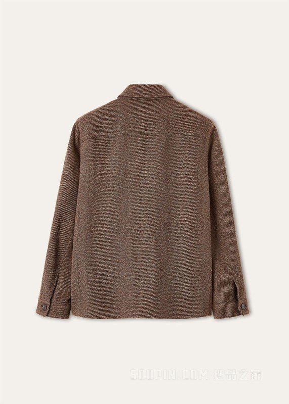 Andover男士夹克 亚麻, 羊绒, 初剪羊毛, 桑蚕丝