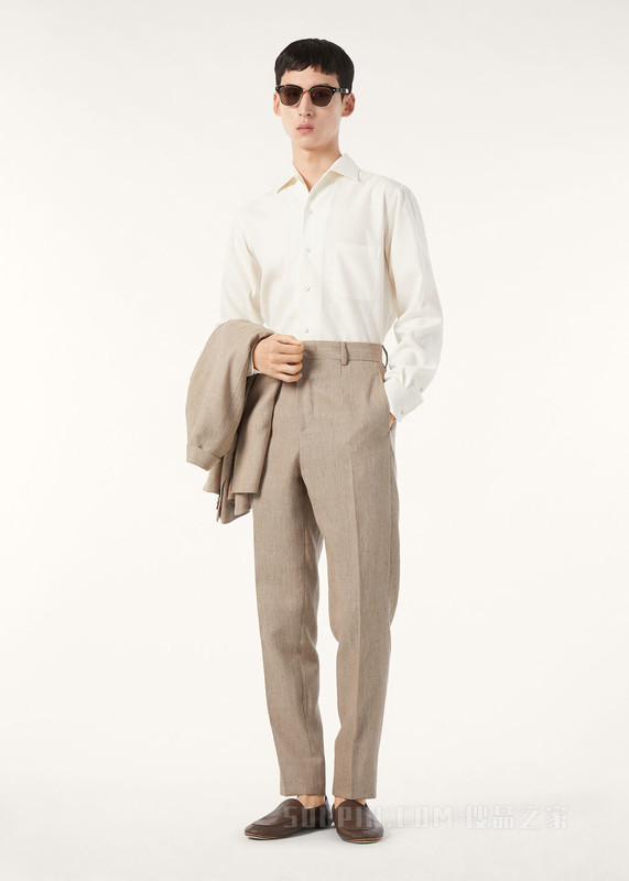 André男士衬衫 亚麻, 初剪羊毛