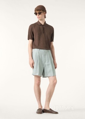 Buxton 男士百慕大短裤 亚麻