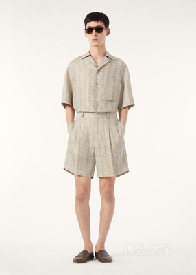 Buxton 男士百慕大短裤 亚麻