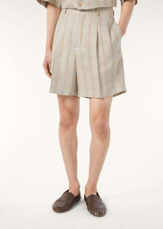 Buxton 男士百慕大短裤 亚麻