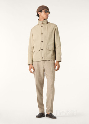 Dowell男士外套 棉 , 亚麻