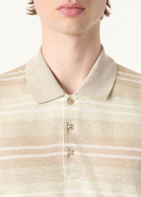 Fig 男士Polo衫 亚麻, 棉