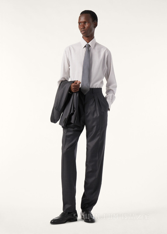 Filippo男士衬衫 初剪羊毛, 桑蚕丝