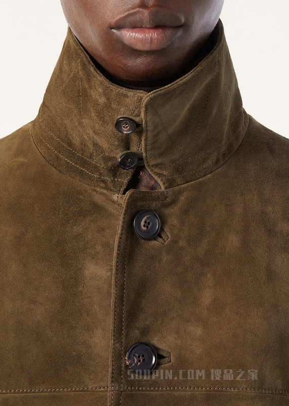 Maremma男士飞行员夹克 小牛皮