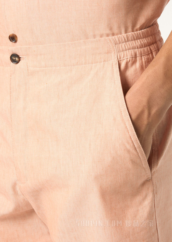 Nolan 男士百慕大短裤 亚麻, 初剪羊毛