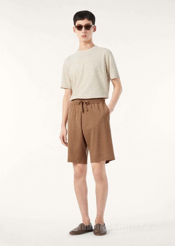 Pine 男士T恤 亚麻, 棉