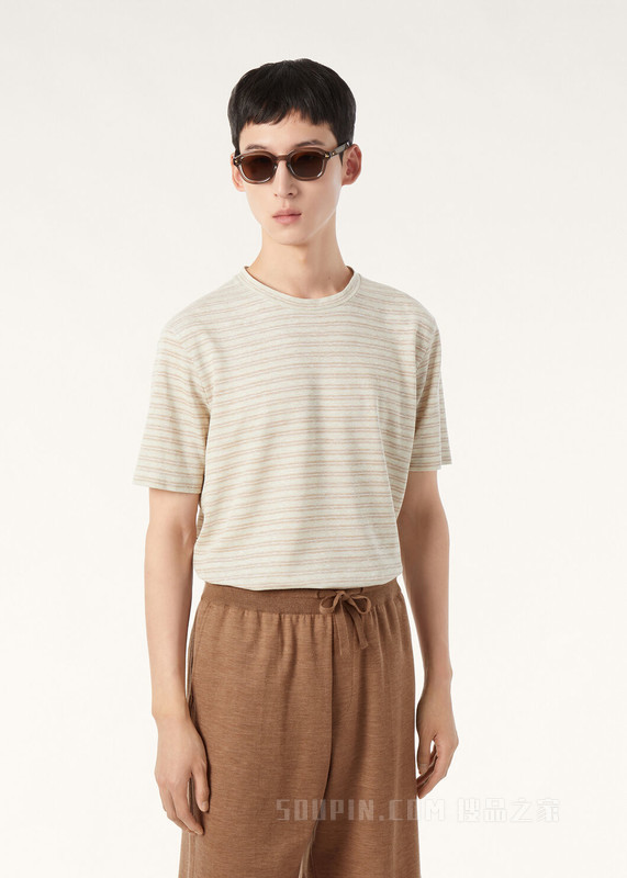 Pine 男士T恤 亚麻, 棉