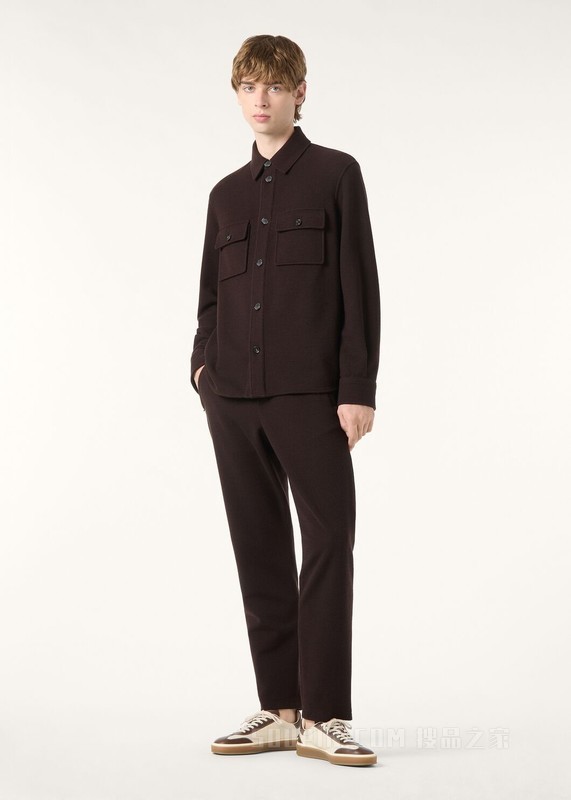 Poplar男士长裤 羊绒, 棉 , 桑蚕丝