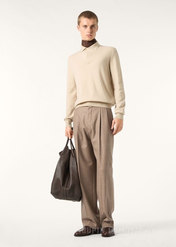 Sergio 男士Polo衫 羊绒