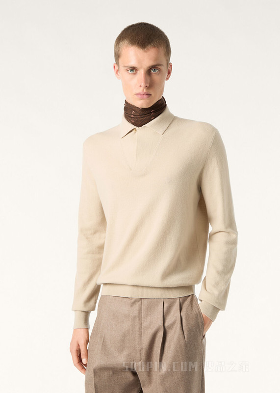 Sergio 男士Polo衫 羊绒