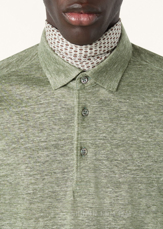 男士 Polo 衫 亚麻