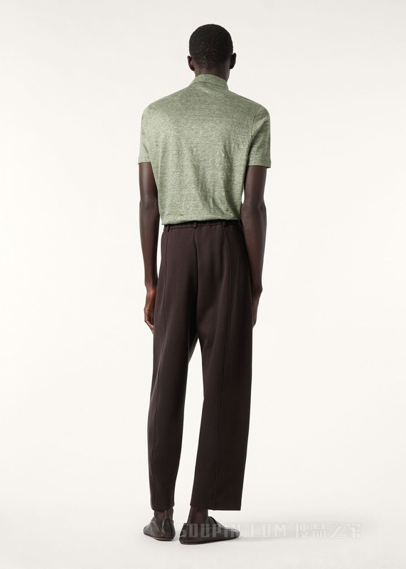 男士 Polo 衫 亚麻