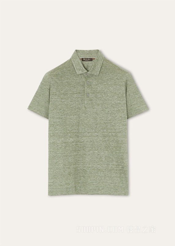 男士 Polo 衫 亚麻