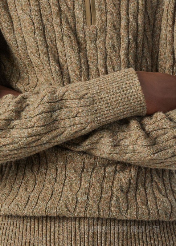 男士半高领针织衫 小羊绒