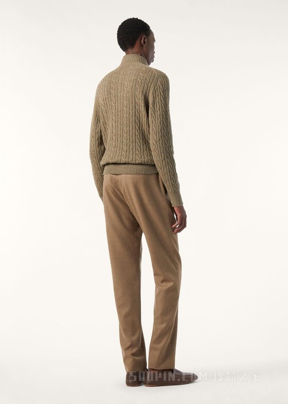 男士半高领针织衫 小羊绒