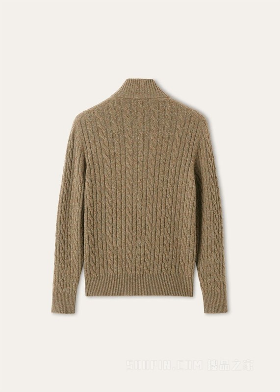 男士半高领针织衫 小羊绒